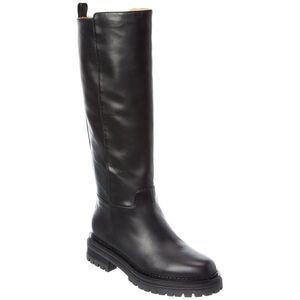 Sergio Rossi Urban Leather Knee-High Boot, Black